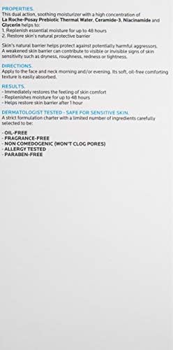 La Roche-Posay niacinamide moisturizer for sensitive and dry skin