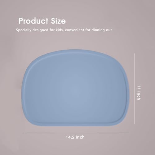 Close up view of the raised edges on the food grade kids mat containing a liquid spill.