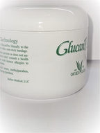 Side view of GlucanPro 3000 jar highlighting oat beta-glucan technology.