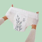 Back view of Parasol Clear+Dry natural training diaper pack