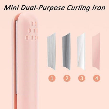 Anggrek Dualglam cordless hair curler being charged with a USB cable