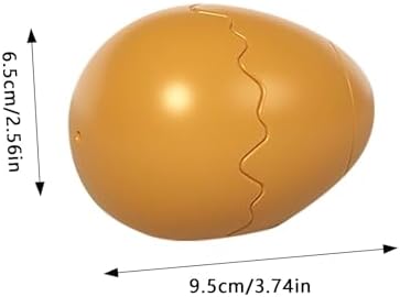 Colorful mechanical toy eggs opening automatically to reveal surprise walking animals inside.
