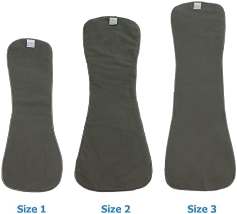 Reusable microfiber and charcoal bamboo adult diaper inserts
