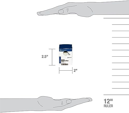 Compact dispenser box of sterile alcohol pads for first aid refills
