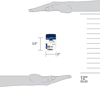 Compact dispenser box of sterile alcohol pads for first aid refills