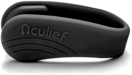 Lifestyle view of the drug-free headache relief clip worn at work