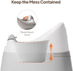Tinyiota toddler toilet with high splash guard
