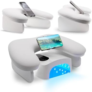 Zavari nail arm rest U-shaped with phone holder front view