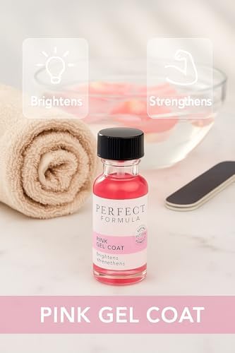 Perfect Formula Pink Gel Coat bottle held in hand