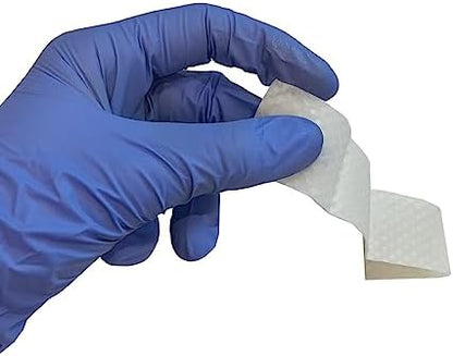 Medical grade skin preparation wipes for secure bandage application