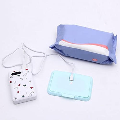 Hopop wipe heater showing internal compartment and lid