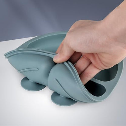 Eascrozn baby feeding set showing suction base detail