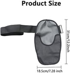 Adjustable elastic fixation band on homfanseec colostomy pouch cover.