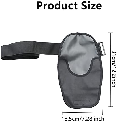 Adjustable elastic fixation band on homfanseec colostomy pouch cover.
