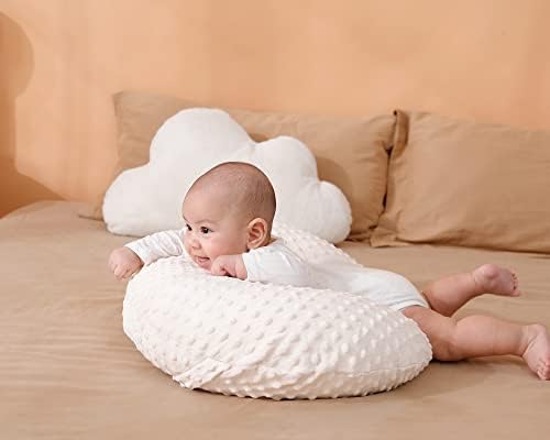 Side angle of Aullar infant nursing pillow slipcover