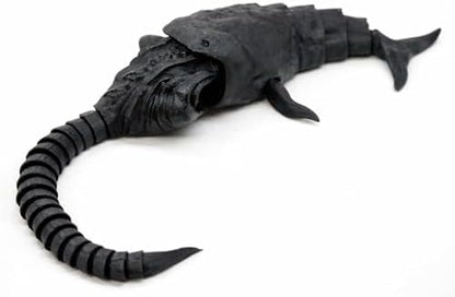 El Gran Maja flexible toy being bent to demonstrate the high joint articulation and movement