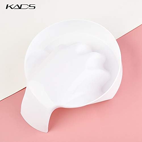 Ergonomic design of Kads nail soak bowl for professional salon use.