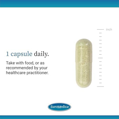 EuroMedica Tri-Iodine 6.25mg capsules bottle side angle