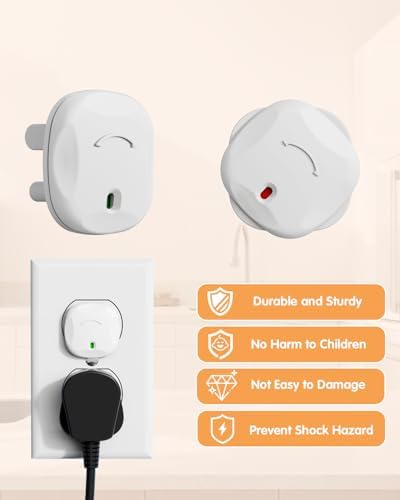 TrusTot 24 pack white plug protectors for 3-prong outlets