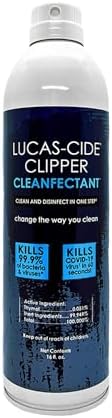 Lucas-Cide 16 fluid ounce bottle for hair clipper maintenance
