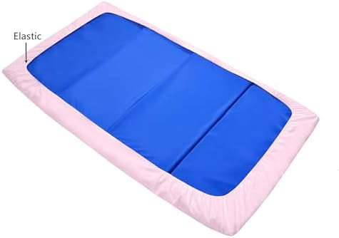 American Baby Company microfiber toddler sheets showing elastic corners secure fit