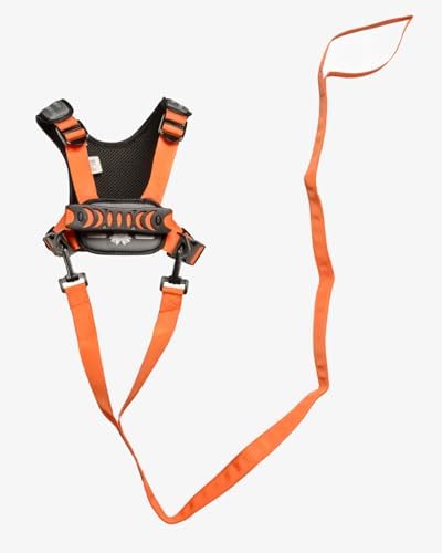 Child wearing Hobble De Hoo safety vest with grab handles