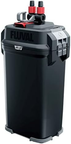 Fluval 407 external aquarium filter angled view highlighting eTEC motor base