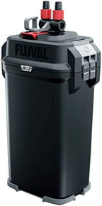 Fluval 407 external aquarium filter angled view highlighting eTEC motor base