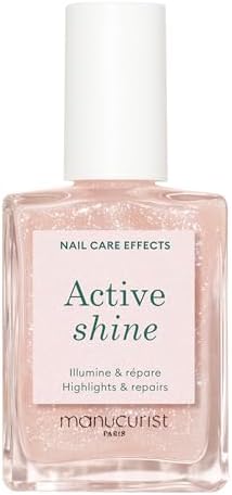 Manucurist Active Shine Nude polish applied on natural nails