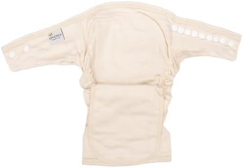 Detailed view of elastic leg bands on fitted diaper