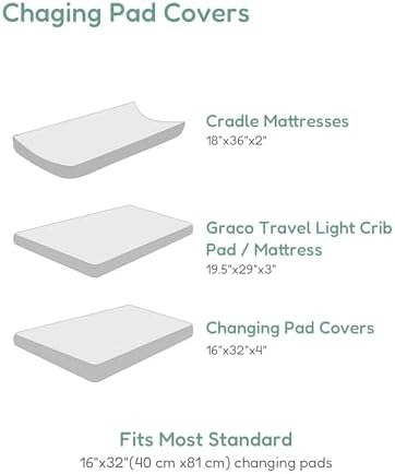 TotChill Purple Flutter changing pad cover 2 pack set neatly folded showcasing both color variations.