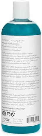 Top Performance Oatmeal Dog and Cat Shampoo usage instructions