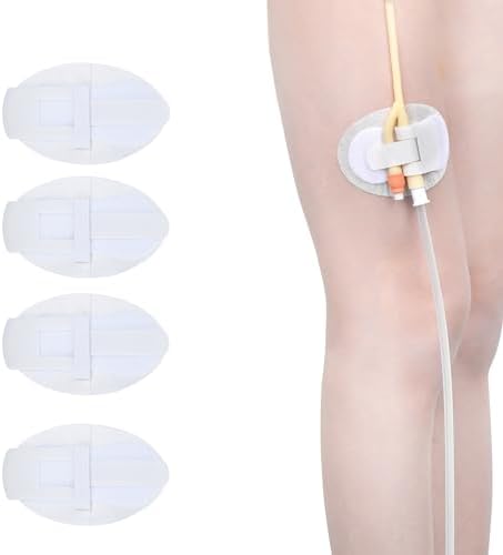 Self adhesive catheter tube holder sticker showing the non woven hypoallergenic layer