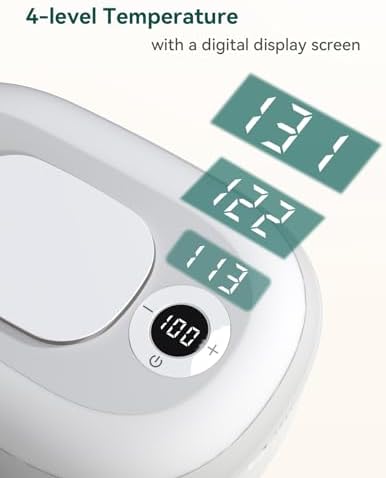 Babelio wipe warmer lid open showing wipe storage capacity