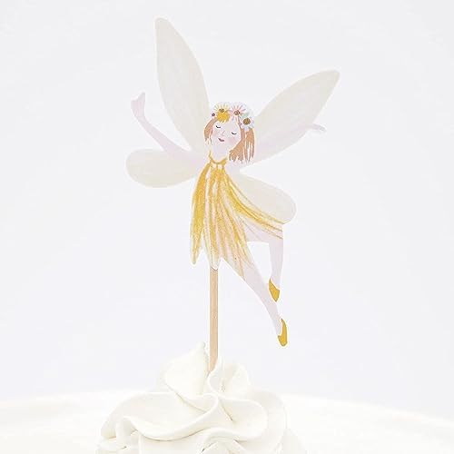 24 pieces fairy theme cake picks on cupcakes