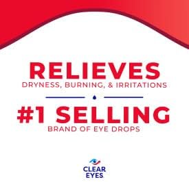 Clear Eyes 0.50 ounce bottle with precision dropper tip
