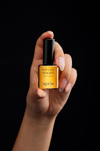 Aprés Soft Gel Builder applied on natural nail overlay