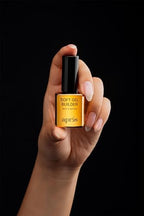 Aprés Soft Gel Builder applied on natural nail overlay