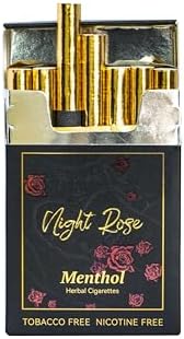 Authentic LeafPlus Night Rose menthol herbal cigarettes imported from USA.