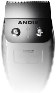 Andis 04685 corded professional grooming trimmer highlighting the ultra-sharp carbon steel blade assembly.