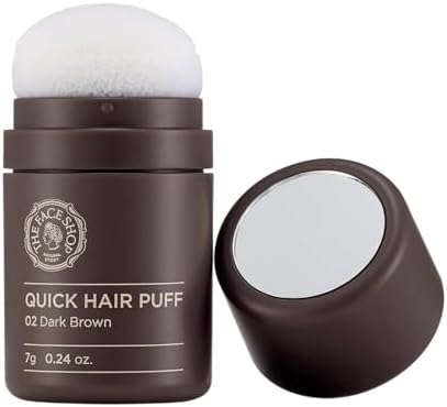 The Face Shop Quick Hair Puff open with puff applicator