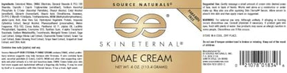 Source Naturals DMAE skin care original formula cream side profile angle