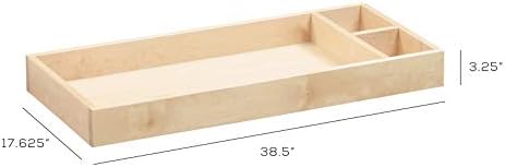 Ubabub wooden changing tray natural birch finish side compartments