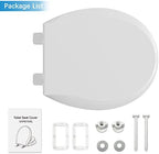 GarveeTech potty training toilet seat fully closed highlighting the sleek modern lid profile