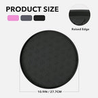 Food-grade silicone pet food mat being cleaned