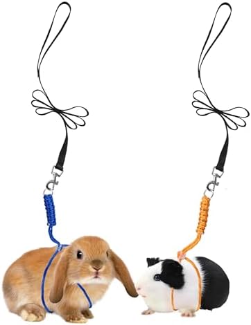 Adjustable paracord harness for ferrets and small pets