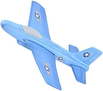 Kid safe soft foam outdoor throwing glider performing backyard loops