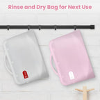 Folded travel friendly sterilizer bag for baby accessories