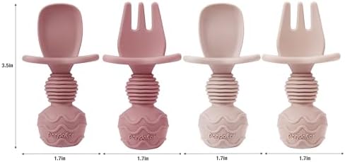 PandaEar baby led weaning feeding set showing suction base detail
