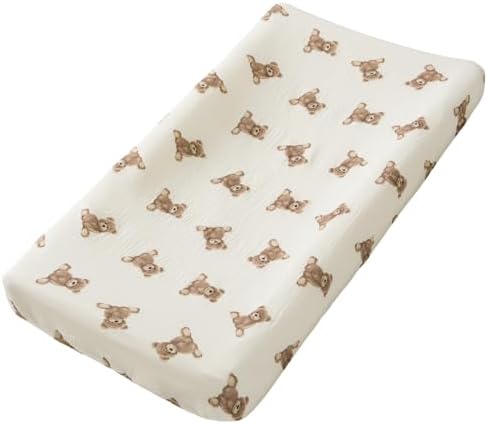 Two pack collection of breathable muslin diaper changing sheets close up fabric texture